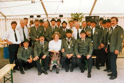 Schützenverein Tannroda zum 1. Schützenfest im Juni 1992
