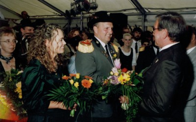 unser neues 8. Königspaar 1999 Uwe und Kerstin Träger 